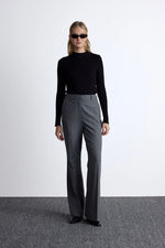 Load image into Gallery viewer, Flared Classic Pants- Grey