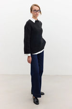 Load image into Gallery viewer, Oversized knitwear- Black