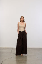 Load image into Gallery viewer, High Waist Wide Leg Trousers – Brown