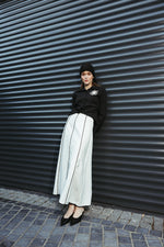 Load image into Gallery viewer, A-Line Maxi Skirt with Contrast Stitching