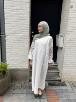 Load image into Gallery viewer, Embroidered Sleeve Maxi Dress