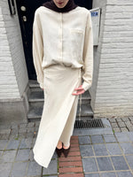 Load image into Gallery viewer, Oversized Linen Look Shirt – Ivory