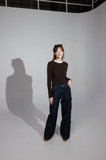 Load image into Gallery viewer, Fine-Knit Linen Sweater with Crew Neck