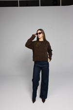 Load image into Gallery viewer, High-waist jeans - Dark blue