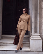 Load image into Gallery viewer, Tie-Back Two-Piece Set - Camel