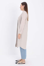 Load image into Gallery viewer, Cotton-blend blouse - Beige