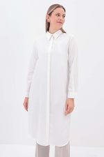 Load image into Gallery viewer, Cotton-blend blouse - White