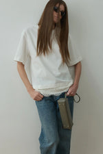 Load image into Gallery viewer, Ecru Lace Detail T-Shirt - Suud Collection