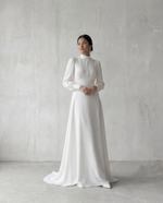 Load image into Gallery viewer, Elena Mermaid Gown - White