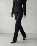 Load image into Gallery viewer, Tailored Suit Pants Noir