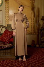 Load image into Gallery viewer, Elena Dress - Dark Beige