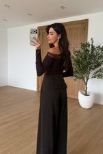 Load image into Gallery viewer, High Waist Wide Leg Trousers