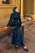 Load image into Gallery viewer, Elena Dress - Petrol Blue