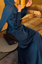 Load image into Gallery viewer, Elena Dress - Petrol Blue