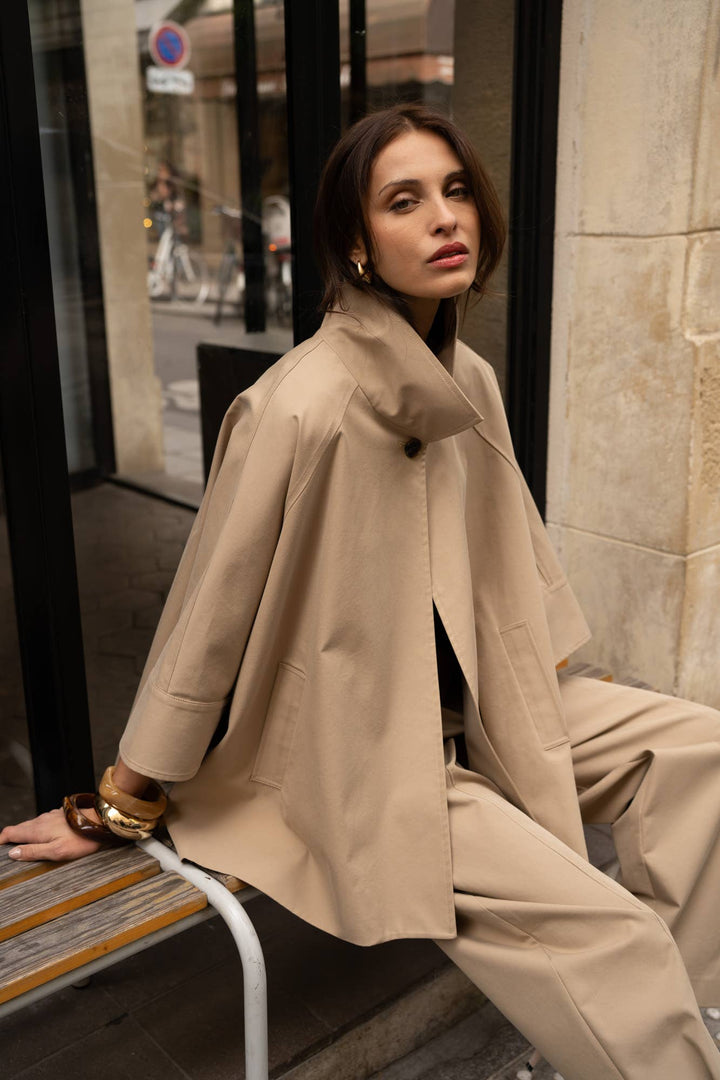 Urban Cape Trench Coat – Camel  LIMITED EDITION