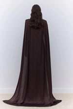 Load image into Gallery viewer, Gala Cape Dress - Brown