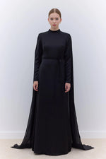 Load image into Gallery viewer, Gala Cape Dress - Black