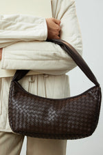 Load image into Gallery viewer, Woven Oval Bag-Brown