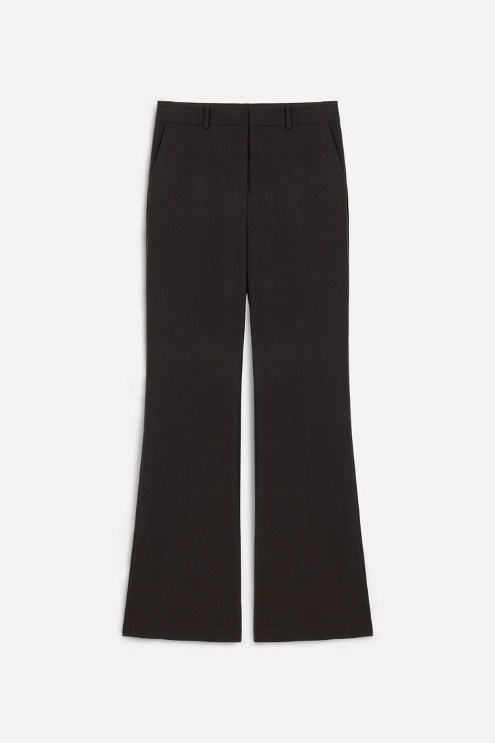 Flared Classic Pants- Dark Brown