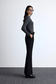 Flared Classic Pants- Black
