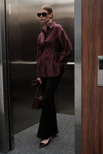 Load image into Gallery viewer, Flared Classic Pants- Black