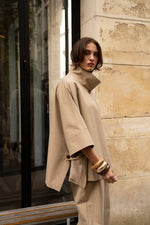 Load image into Gallery viewer, Urban Cape Trench Coat – Camel  LIMITED EDITION