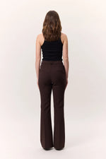 Load image into Gallery viewer, Premium Flared Fit Trousers- Brown