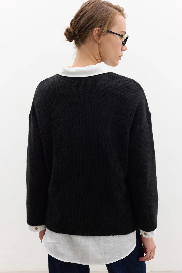 Oversized knitwear- Black