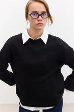 Load image into Gallery viewer, Oversized knitwear- Black
