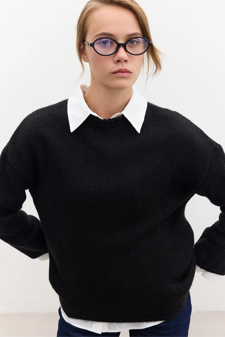 Oversized knitwear- Black