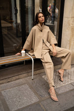 Load image into Gallery viewer, Urban Cape Trench Coat – Camel  LIMITED EDITION