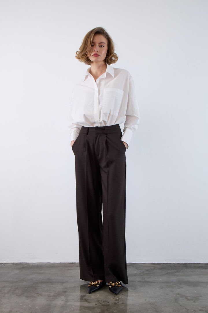 Pleated Tailored Trousers