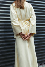 Load image into Gallery viewer, Linen Blend Short Kimono Jacket – Butter Yellow