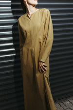 Load image into Gallery viewer, Linen Blend Maxi Dress – Saffron