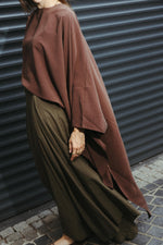 Load image into Gallery viewer, Asymmetrical Modal Blouse – Mocha