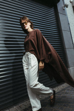 Load image into Gallery viewer, Asymmetrical Modal Blouse – Mocha