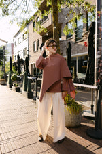 Load image into Gallery viewer, Pleated Wide Leg Linen-Look Trousers – Ecru
