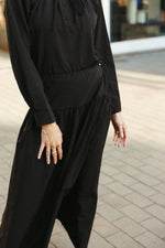 Load image into Gallery viewer, Adjustable Waist Maxi Skirt – Black