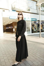 Load image into Gallery viewer, Adjustable Waist Maxi Skirt – Black
