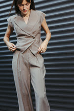 Load image into Gallery viewer, Tailored Vest – Taupe