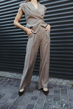 Load image into Gallery viewer, Wide Leg Trousers – Taupe