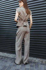 Load image into Gallery viewer, Wide Leg Trousers – Taupe
