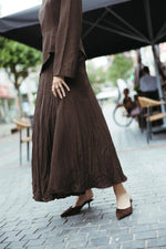 Load image into Gallery viewer, Cotton Two-Piece Set – Chocolate Brown