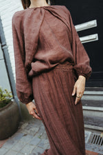 Load image into Gallery viewer, Lined Wide Leg Trousers – Chocolate Brown