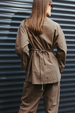 Load image into Gallery viewer, Cotton Two-Piece Set – Khaki