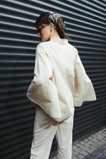 Load image into Gallery viewer, Cotton Linen-Look Two-Piece Set – Ecru