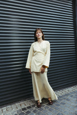 Load image into Gallery viewer, Linen Blend Short Kimono Jacket – Butter Yellow