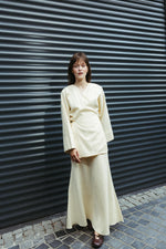 Load image into Gallery viewer, Linen Blend Maxi Skirt – Butter Yellow