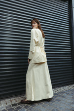 Load image into Gallery viewer, Linen Blend Short Kimono Jacket – Butter Yellow