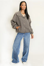 Load image into Gallery viewer, High Neck Checked Jacket